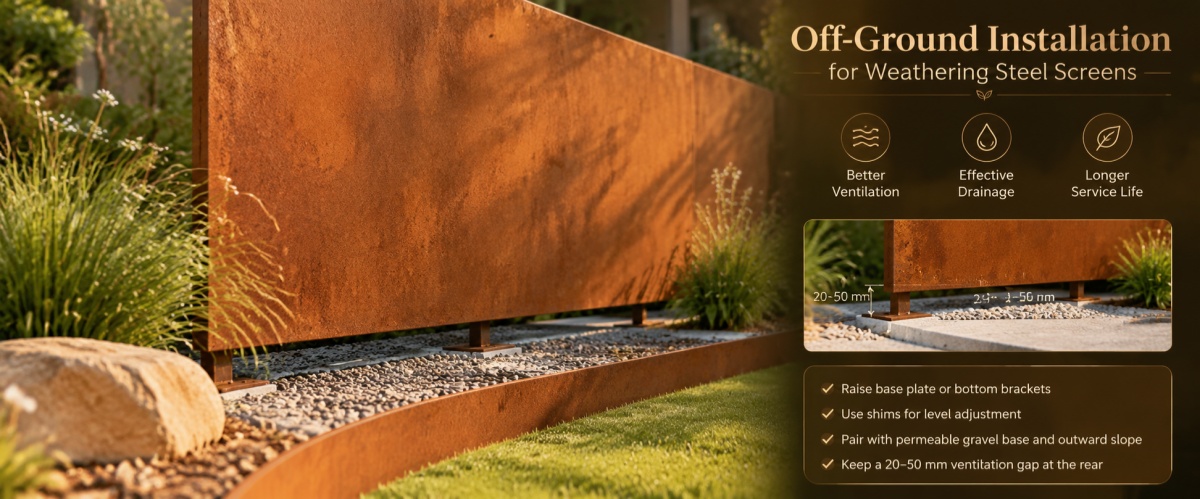 A Critical Detail for the Durability of Weathering Steel Screens